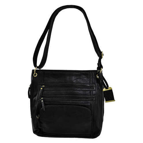 Bulldog Cases Cross Body Style Purse w/Holster Large, Black Md: BDP-038