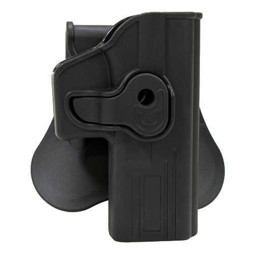 Bulldog Cases Rapid Release Polymer Holster Fits Glock 19/23 Gen 1-4 Right Hand Black RR-G19