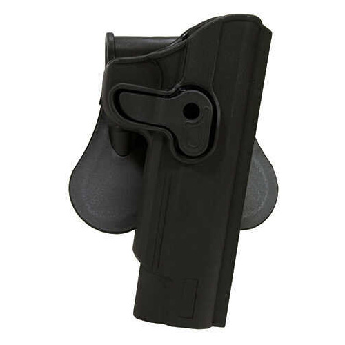 Bulldog Cases Rapid Release Polymer Holster Fits Commander Size 1911s Right Hand Black RR-1911