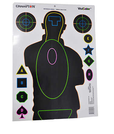 Champion Traps and Targets Visicolor Defensive Series Treat Reaction 13"x13" Pack of 12 Md: 45831