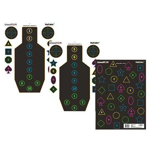 Champion Traps and Targets Visicolor Training Combo 18" x 12" Paper Per Md: 45832