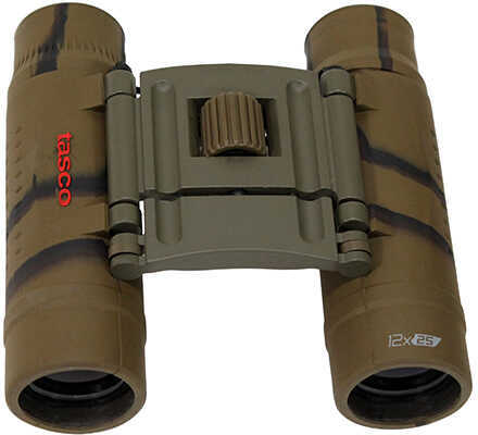 Tasco Essentials Binoculars 12X25mm, Roof, Brown Camo Md: 178125B