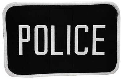 Uncle Mikes Police Patch, Black and White Md: 7705010