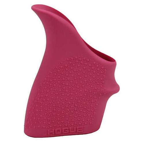 Hogue Grips HandAll Beavertail Fits S&W M&P Shield 45 Kahr P9/P40/CW9/CW/403 Rubber Finger Grooves Pink 18307