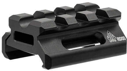 Leapers Inc. - UTG Super Slim Picatinny Riser Mount 1/2" Height 3 Slots. Black Finish MT-RSX5S