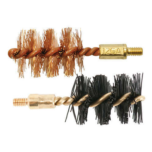 Otis Technologies Bore Brush .12 Gauge 2-Pack 1-Nylon 1-Bronze 8-32MM Thread