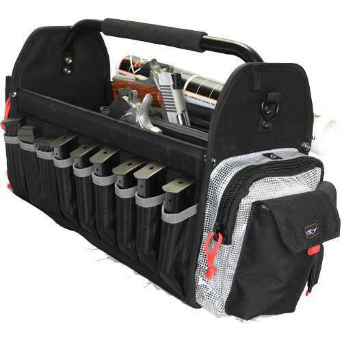 G.P.S. Tactical Range Tote Bag Holds 6-AR and 8 Pistol Mags Plus 2 Guns Black