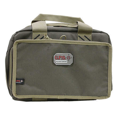 G Outdoors Inc. Quad Pistol Case Green/Khaki Md: GPS-1310PCRK