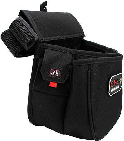 G*Outdoors GPS-960CSP Contoured Double Shotshell Pouch With Web Belt Black