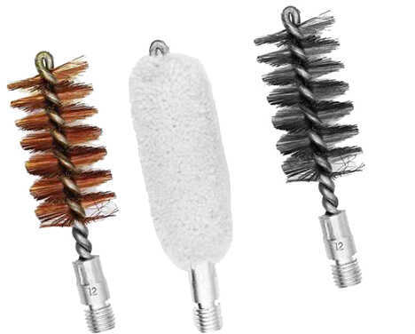 Click to see larger image. Birchwood Casey 12 Gauge Bronze/Nylon/Mop Brushes Set Md: 41260