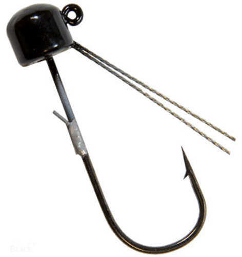 Z-Man / Chatterbait Power Finesse Shroomz Weedless Hooks 1/10 oz Weight 3/0 Black Per Md: PJHW110-02PK3