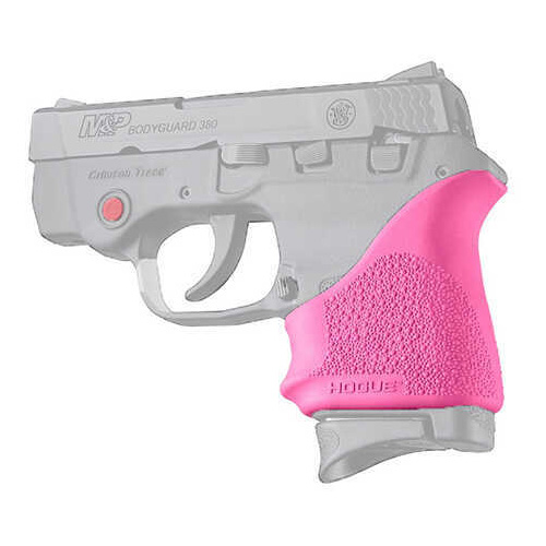Hogue HandAll Beavertail Grip Smith & Wesson Bodyguard 380/Taurus TCP and Spectrum, Pink Md: 18507