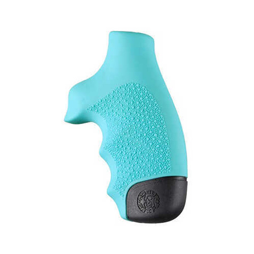 Hogue Rubber Grip for S&W J Frame Round Butt, Aqua Md: 60004