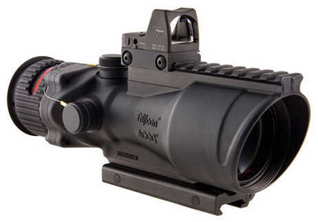 6x48mm ACOG Dual Illumination Scope - Red Chevron .308 Ball Ret, M1913 Rail, 6.5 MOA RMR Type 2 Sigh