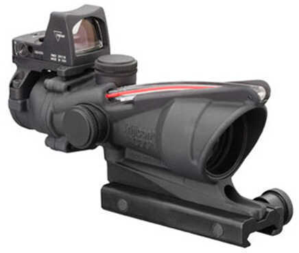 Trijicon 4x32mm ACOG Dual Illumination Scope - Red Chevron .223 Ballistic Reticle, 3.25 MOA RMR Type 2 Sight, TA51 Mount