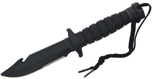 SP24 USN-1 Survival Knife 5" Combo Blade, Kraton Handle Md: 8688