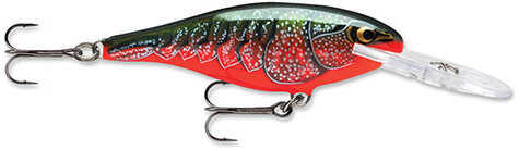 Rapala Shad Lure Freshwater Size 08 3 1/8" Length 8-15 Depth Red Crawdad Package of