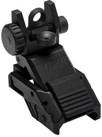 Vism Pro Series AR Flip Up Sight Rear, Black Md: VMARFLR