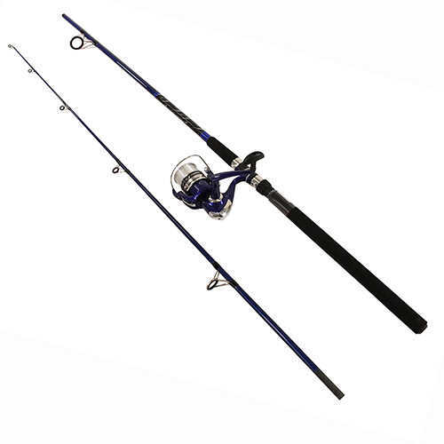 Fin-Chaser Spinning Combo 40 Reel Size 8 Length 2 Piece 1/2-1 oz Lure Rate Medium/Heavy Pow