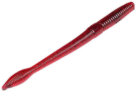 Strike King Lures Bull Worm Soft Plastic 8" Body Length Red Bug Per 6 Md: BW8-85