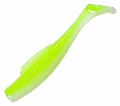 Strike King Lures Redfish Magic Glass Minnow Soft Bait 4-Inches, Glow Chartreuse Laminate, Per 5 Md: RMGXGM4-63