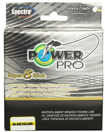Shimano Power Pro PowerPro Super 8 Slick Braided Line 300 Yards , 15 lbs Tested, 0.008" Diameter, Hi-Vis Yell