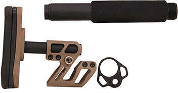 Zulu Adjustable Stock with Pad Pistol Buffer Tube Flat Dark Earth