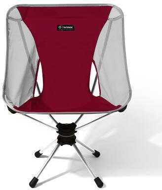 Swivel Chair in Rhubard Red