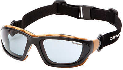 Safety Products Carhartt Carthage Glasses Gray Anti-Fog Lens with Black/Tan Frame Md: CHB420D