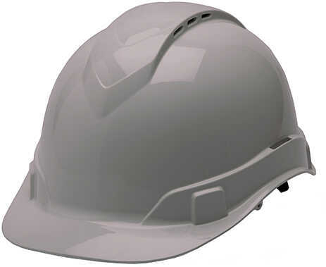 Safety Products Ridgeline Cap Style Vented Hard Hat 4 Point Ratchet, Gray Md: HP44112V