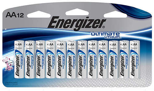 Ultimate Lithium AA Battery Package of 12 Md: L91SBP-12