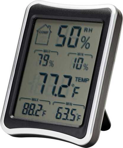 Digital Hygrometer, Black Md: 75909