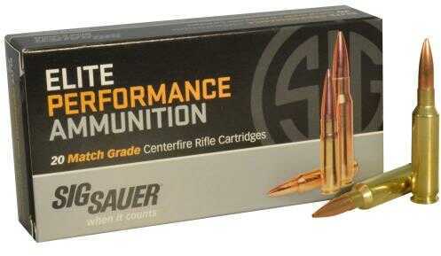 <span style="font-weight:bolder; ">6.5</span> <span style="font-weight:bolder; ">Creedmoor</span> 20 Rounds Ammunition Sig Sauer 140 Grain Open Tip Match