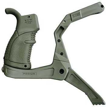 Mako Group AR-15 Bipod with Integrated Grip Olive Drab Green Md: AR Podium-OD