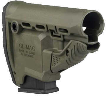 M4/AR15 Survival Stock with Mag Carrier Olive Drab Green Md: GL-MAG-OD