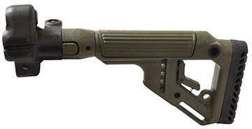 Tactical Folding Buttstock with Cheek Riser MP5, Polymer Lock, Olive Drab Green