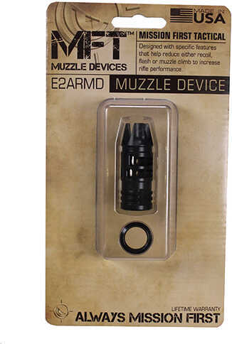 Mission First Tactical E-VolV AR15 Muzzle Device 3 Pring Ported, Black