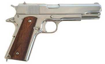 Cimarron 1911 A1 45 ACP 5" Barrel 8 Round Nickel Finish Semi Automatic Pistol 1911N00