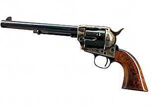 Cimarron Model P 45 Colt 7.5" Barrel 6 Round Revolver Walnut Grip Blue Case Colored MP415