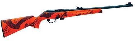 Remington 597 Rifle 22 Long 20" Barrel Blaze Orange Camo Tru Glo Sights 80853