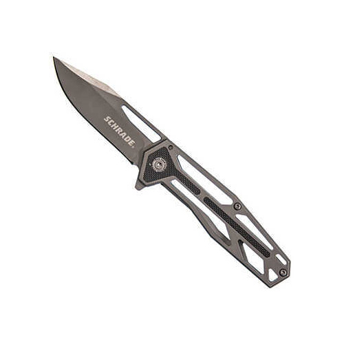 2.90" Blade, G10 Cage Folding Knife, Gray
