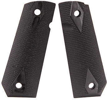 1911 Government Grips Model Bobtail, Checkered G10 G-Mascus, Black
