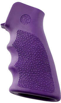AR-15 Rubber Grip with Finger Grooves, Purple