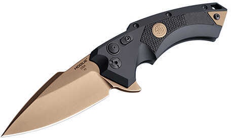 Hogue X5 Sig Sauer Folding Knives 3.5" Emperor Scorpion, Spear Point Blade FDE PVD Finish, Black Aluminum Frame
