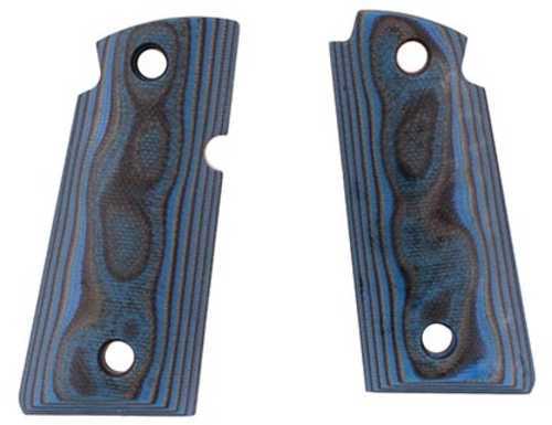 Hogue Kimber Micro .380 Ambi Safety Grips Smooth, G10, G-Mascus,, Sblue Lava