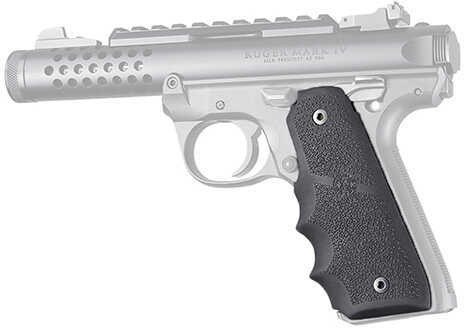 Click to see larger image. Hogue Ruger 22/45 MKIV Rubber Grip with Finger Grooves, Black