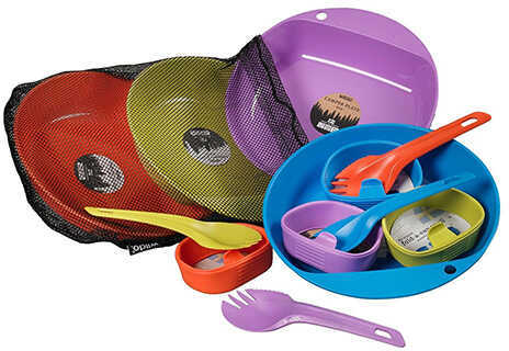 Wildo Eat and Drink Campware Set 4 Person Camping/Outdoor Colors