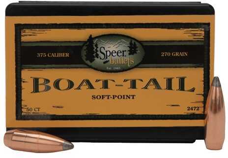 Speer 375 Caliber 270 Grains Spitzer SP BT (Per 50) 2472