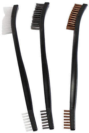 Click to see larger image. Birchwood Casey Utility Brushes, Nylon/Bronze/Stainless, Package of 3