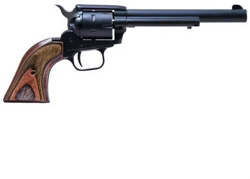 Heritage Revolver 22 Long Rifle/22 Mag 6.5" Barrel Blued Finish Green Brown Camo Laminated Grip Combo RR22MBS6